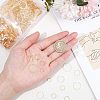 Brass Linking Rings KK-FH0001-39-3