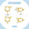 Unicraftale 8Pcs Ion Plating(IP) 304 Stainless Steel Spring Ring Clasps STAS-UN0057-88-3