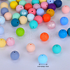 Round Silicone Focal Beads SI-JX0046A-98-2