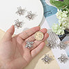 Fingerinspire 12Pcs Bees Alloy Brooches for Backpack Clothes JEWB-CA0001-53P-3