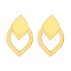 Ion Plating(IP) 304 Stainless Steel Teardrop Stud Earrings EJEW-C118-01A-1