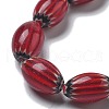 Handmade Millefiori Lampwork Beads Strands LAMP-F035-13C-01-3