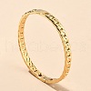 304 Stainless Steel Hinged Bangles for Women AJEW-P127-26G-1