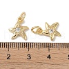 Brass Micro Pave Clear Cubic Zirconia Pendants KK-S367-15A-3