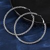 304 Stainless Steel Hoop Earrings EJEW-S250-02A-P-3
