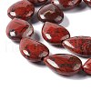 Natural Brecciated Jasper Beads Strands G-L242-10-4