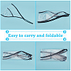 CRASPIRE 10Pcs 2 Colors Plastic Black and White Rain Bonnets AJEW-CP0007-88-5