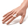 Resin 3D Unicorn Adjustable Rings RJEW-JR00428-04-3