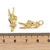 Brass Micro Pave Cubic Zirconia Pendants KK-C093-01A-G-3