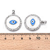 Brass Micro Pave Cubic Zirconia Pendants KK-N258-05P-3