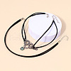 Alloy & Resin Snake Pendant Faux Suede Choker Double Layer Necklaces for Women FS-WGB9EBF-01-3