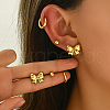 Elegant Stainless Steel Bowknot Earrings Set for Women LF8079-2