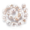 Natural Baroque Pearl Keshi Pearl Beads Strands PEAR-S019-04B-3