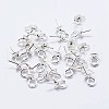925 Sterling Silver Cup Pearl Bail Pin Pendants STER-F036-04S-3mm-1