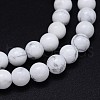 Round Natural Howlite Bead Strands G-F222-14-10mm-2