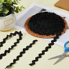 DICOSMETIC 26 Yards Polyester Wave Bending Fringe Trim DIY-DC0002-42B-5
