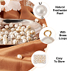 Craftdady 80Pcs 2 Colors Natural Cultured Freshwater White Pearl Charms PEAR-CD0001-03-5