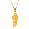 Stainless Steel Angel Wing Pendant Necklaces for Women WY0502-2-5