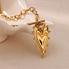 304 Stainless Steel Heart Pendant Necklaces for Women NJEW-Z063-05G-1
