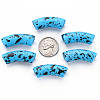 Opaque Spray Painted Acrylic Beads MACR-S372-001F-B07-3