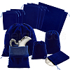 AHADERMAKER 12Pcs 3 Styles Velvet Jewelry Drawstring Gift Bags TP-GA0001-01-1