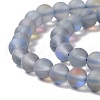Synthetic Moonstone Beads Strands G-E573-01A-01-3