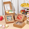 Kraft Paper Gift Box with Visible Window CON-WH0088-74B-5