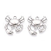 304 Stainless Steel Pendants STAS-T065-67P-1
