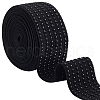 5 Yards Flat Polyester Elastic Wide Band OCOR-WH0090-052A-1