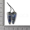 2Pcs Natural Lapis Lazuli Pendants G-A228-02A-3