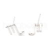 S925 Sterling Silver Stud Earrings EJEW-K303-01S-08-3