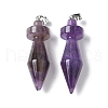 Natural Amethyst Pendants G-C187-03D-1