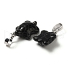 Natural Obsidian Pendants G-F758-A08-P-2