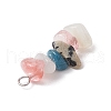 Natural White Moonstone & Dalmatian Jasper & Apatite PALLOY-JF02884-02-4