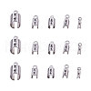 304 Stainless Steel Folding Crimp Ends STAS-CJ0001-49-4