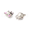 Rack Plating Alloy Enamel European Beads PALLOY-S189-54P-2