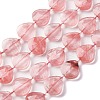 Cherry Quartz Glass Beads Strands G-P570-E01-02-2