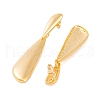 Teardrop Brass Dangle Stud Earrings for Women EJEW-G391-18G-3