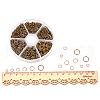 1 Box Iron Plated Jump Rings 4mm to 10mm in Diameter Antique Bronze for Jewelry Making IFIN-PH0001-06AB-NF-4