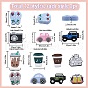 SUNNYCLUE 12Pcs 12 Style Food Grade Eco-Friendly Silicone Focal Beads SIL-SC0001-36-2