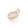 Brass Micro Pave Cubic Zirconia Pendants KK-M305-05G-01-2