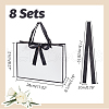 Rectangle Paper Storage Bags with Handle ABAG-WH0038-56-2