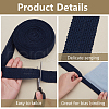 BENECREAT 10 Yards Polyester Braided Ribbon OCOR-BC0007-63A-4