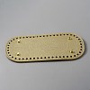 Oval PU Leather Knitting Crochet Bags Nail Bottom Shaper Pad DIY-WH0349-97C-2