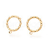 Brass Stud Earring Findings MAK-T011-13G-1-1