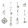 Tibetan Style Alloy Pendants TIBEP-MSMC021-44AS-1