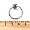 Natural Malachite & Lapis Lazuli Finger Rings RJEW-A068-03P-01-5
