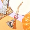 Iron Bell Hanging Ornaments HJEW-JM02464-2