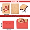 CRASPIRE Rectangle with Pattern Wooden Greeting Cards DIY-CP0006-75C-2