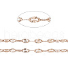 3.28 Feet Ion Plating(IP) 304 Stainless Steel Textured Dapped Chains X-CHS-D004-02RG-1